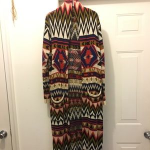 Forever 21 Aztec Cardigan robe